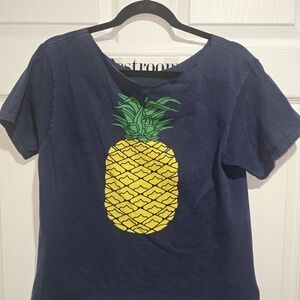 Navy Blue Pineapple Shirt